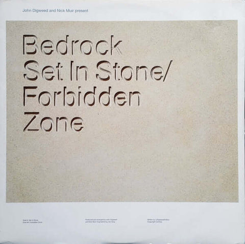 John Digweed and Nick Muir Present Bedrock - Set In Stone / Forbidden Zone Vinyl - Vinyl Record
