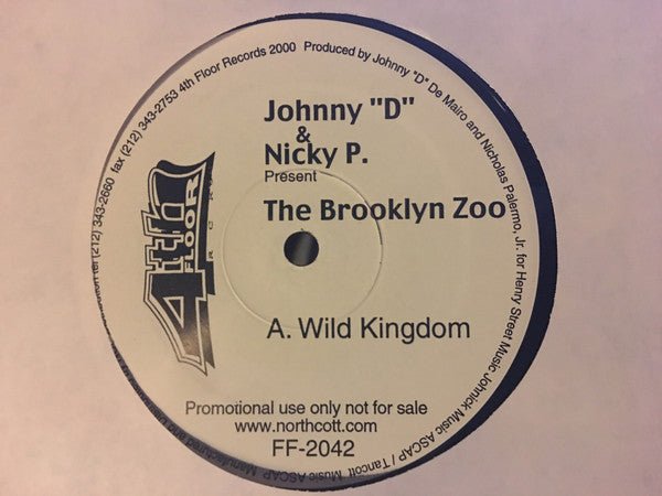 Johnny "D" & Nicky P. - The Brooklyn Zoo Vinyl