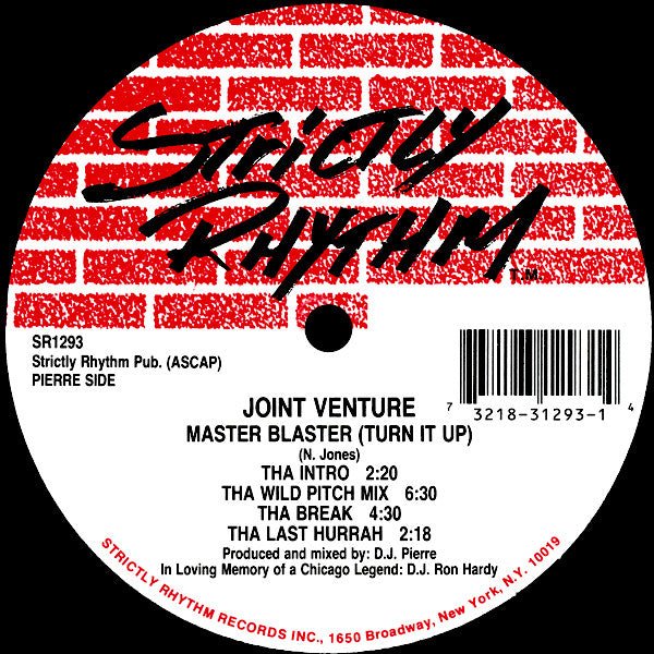 Joint Venture - Master Blaster (Turn It Up) / Somewhere In Space Vinyl