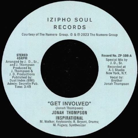 Jonah Thompson - Get Involved (Ltd. 300 Copies) Vinyl - Vinyl Record