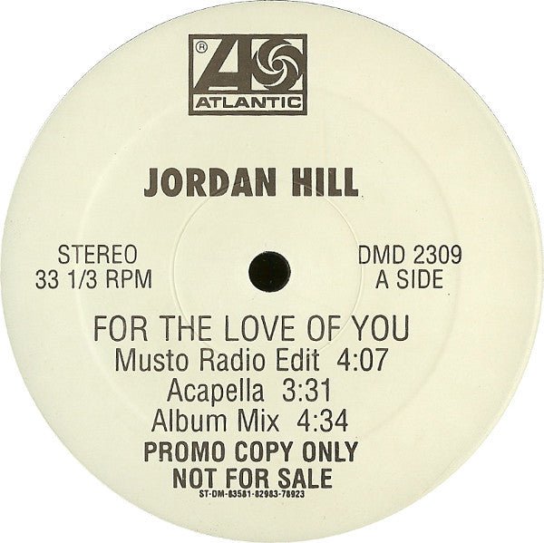Jordan Hill - For The Love Of You Vinyl