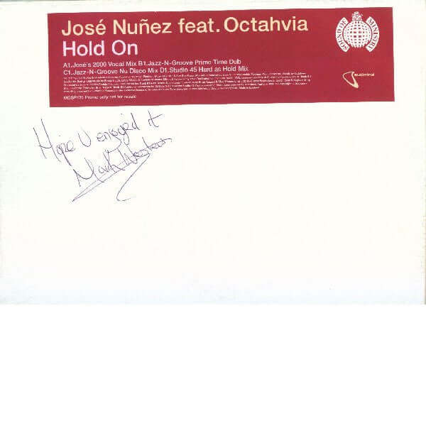 Jose Nuñez Feat. Octavia Lambertis - Hold On Vinyl