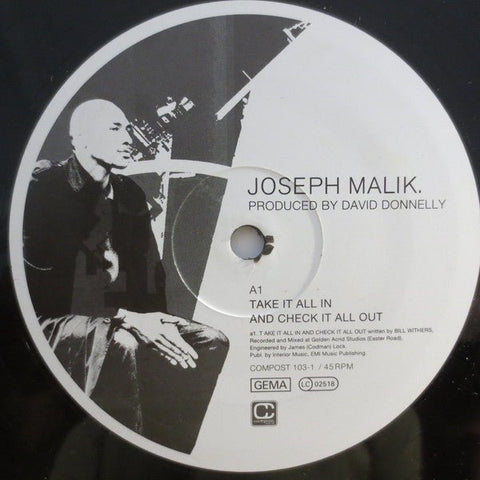 Joseph Malik - Take It All In And Check It All Out Vinyl - Vinyl Record