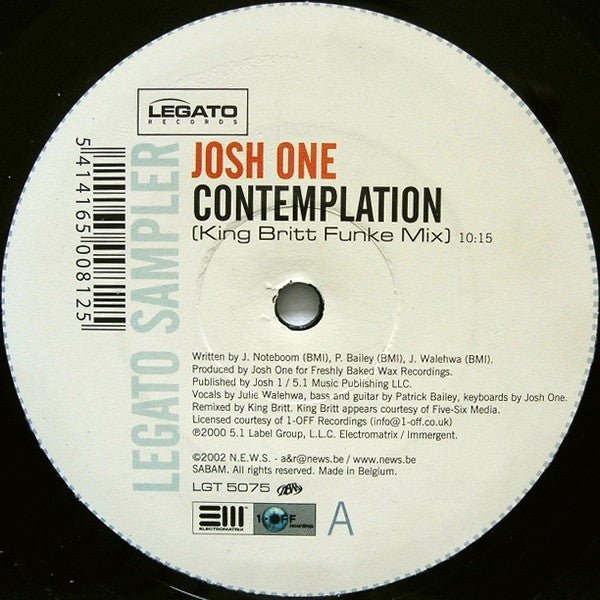 Josh One / Bombdogs - Legato Sampler Vinyl