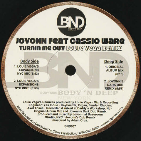 Jovonn - Turnin Me Out Vinyl - Vinyl Record