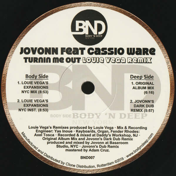Jovonn - Turnin Me Out Vinyl