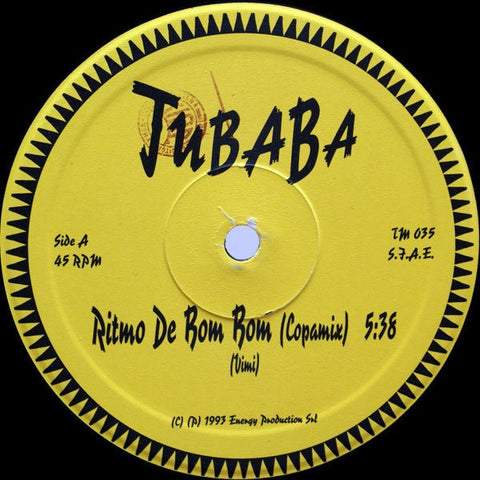 Jubaba - Ritmo De Bom Bom Vinyl - Vinyl Record