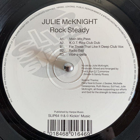 Julie McKnight - Rock Steady Vinyl - Vinyl Record