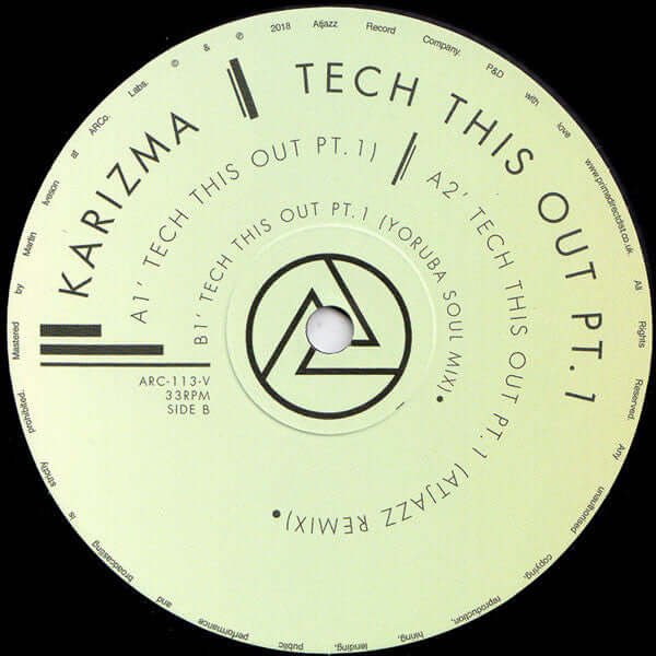 Karizma - Tech This Out Pt 1 Vinyl