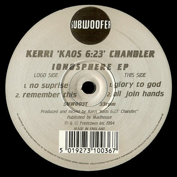 Kerri Chandler - Ionosphere EP Vinyl