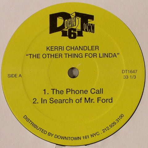 Kerri Chandler - The Other Thing For Linda Vinyl - Vinyl Record