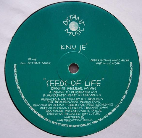 Knu Je' - Seeds Of Life (Dennis Ferrer Mixes) Vinyl - Vinyl Record