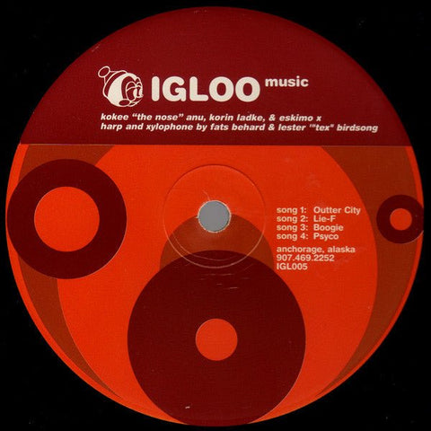 Kokee "The Nose" Anu & Korin Ladke & Eskimo X - Outter City Vinyl - Vinyl Record