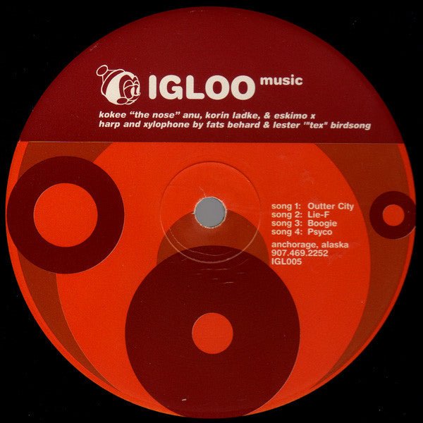 Kokee "The Nose" Anu & Korin Ladke & Eskimo X - Outter City Vinyl