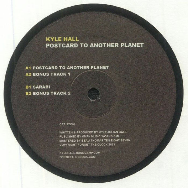 Kyle Hall - Postcard To Another Planet Vinyl