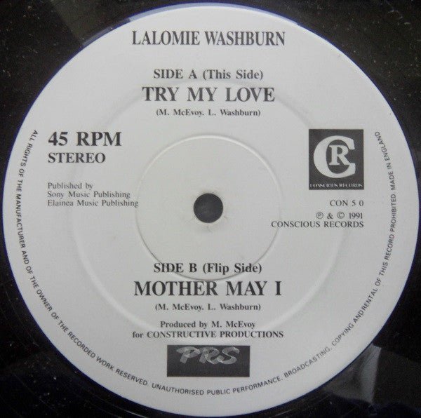 Lalomie Washburn - Try My Love Vinyl