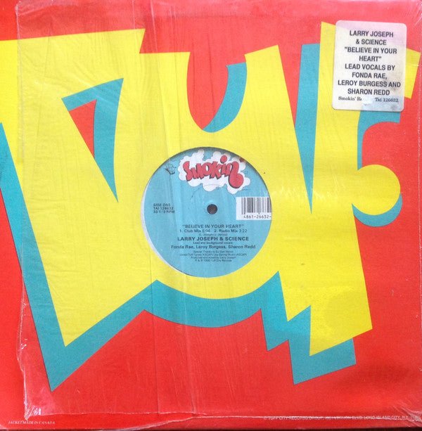 Larry Joseph & Science - Believe In Your Heart Vinyl
