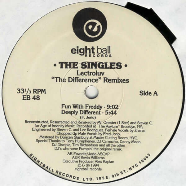 Lectroluv - The Difference Remixes (The Singles) Vinyl