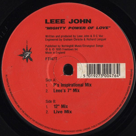 Leee John - Mighty Power Of Love Vinyl - Vinyl Record