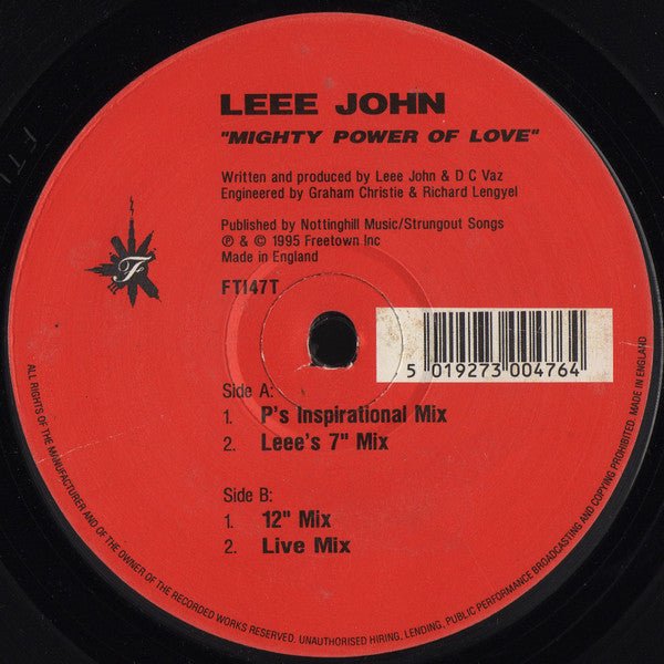 Leee John - Mighty Power Of Love Vinyl