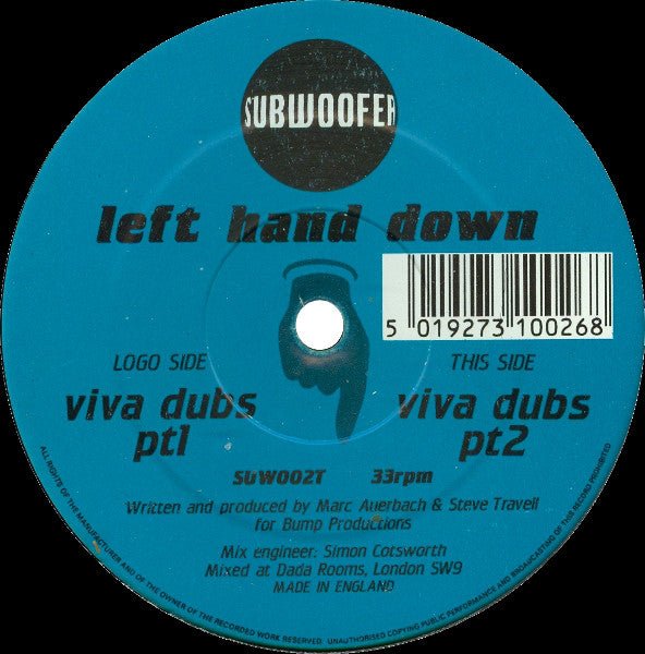 Left Hand Down - Viva Dubs Vinyl