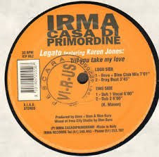 Legato Feat Karen Jones - Till You Take My Love Vinyl - Vinyl Record