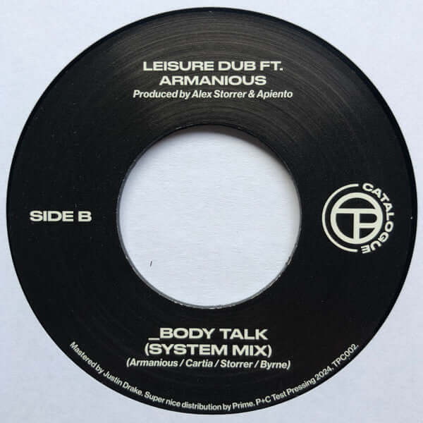 Leisure Dub Featuring Armanious - Body Talk / Body Talk (System Mix) Vinyl