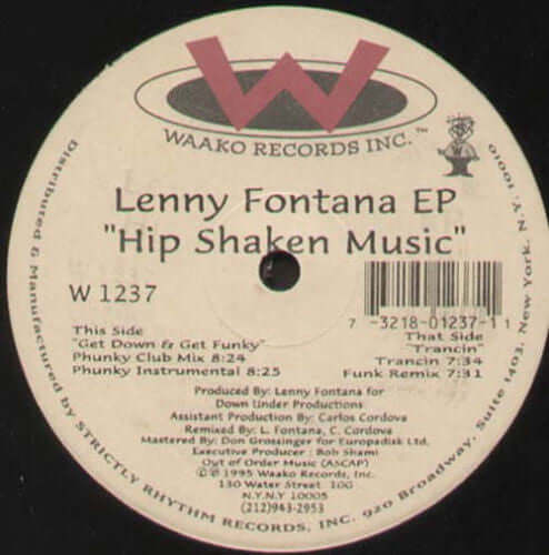 Lenny Fontana - Hip Shaken Music Vinyl