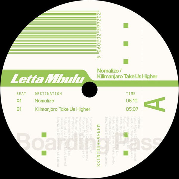 Letta Mbulu - Nomalizo / Kilimanjaro Take Us Higher Vinyl