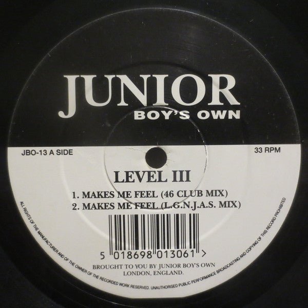 Level III - Makes Me Feel / Do It 2 Vinyl