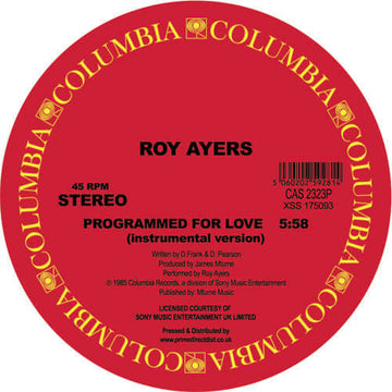 Roy Ayers - Programmed for Love - Artists Roy Ayers Genre Soul, Reissue Release Date 1 Jan 2017 Cat No. CAS2323P Format 12