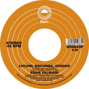 Eddie Palmieri - Spirit Of Love - Artists Eddie Palmieri Genre Boogaloo, Funk, Reissue Release Date 1 Jan 2019 Cat No. 850643P Format 7