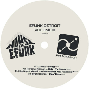Various - House of EFUNK, Detroit – Volume 3 Vinly Record