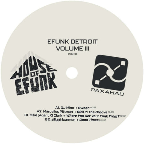 Various - House of EFUNK, Detroit – Volume 3 - Vinyl Record