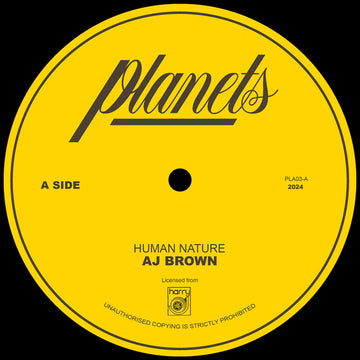 A J Brown - Human Nature / Human Dubwise Vinly Record