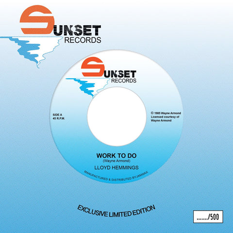 Lloyd Hemmings - Work To Do Vinyl - Vinyl Record