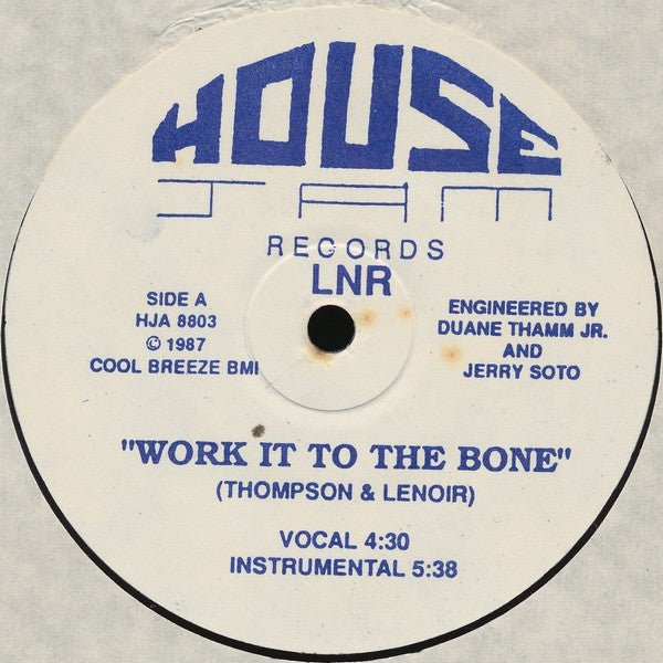 LNR - Work It To The Bone Vinyl