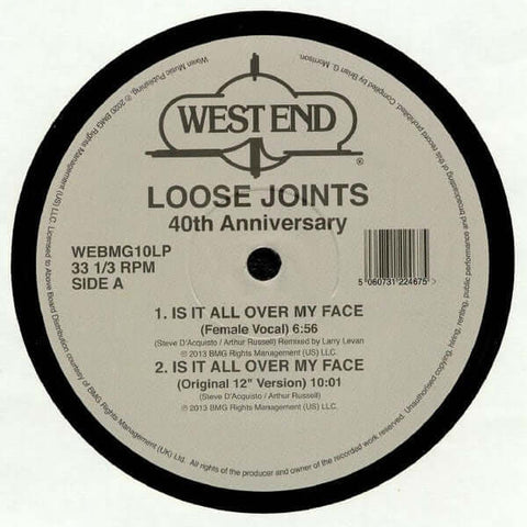 Loose Joints - Is It All Over My Face (40th Anniversary) Vinyl - Vinyl Record