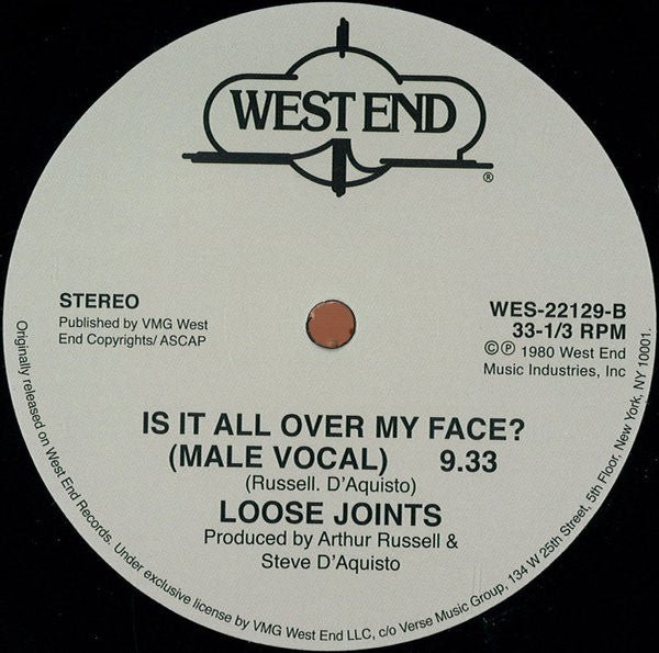 Loose Joints - Is It All Over My Face? Vinyl