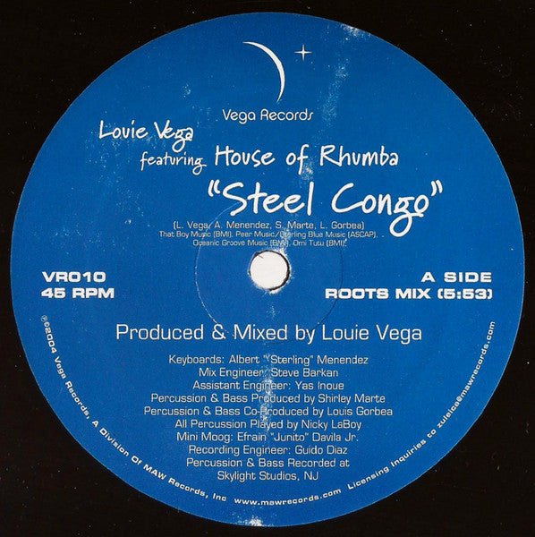 Louie Vega Featuring House Of Rhumba - Steel Congo Vinyl