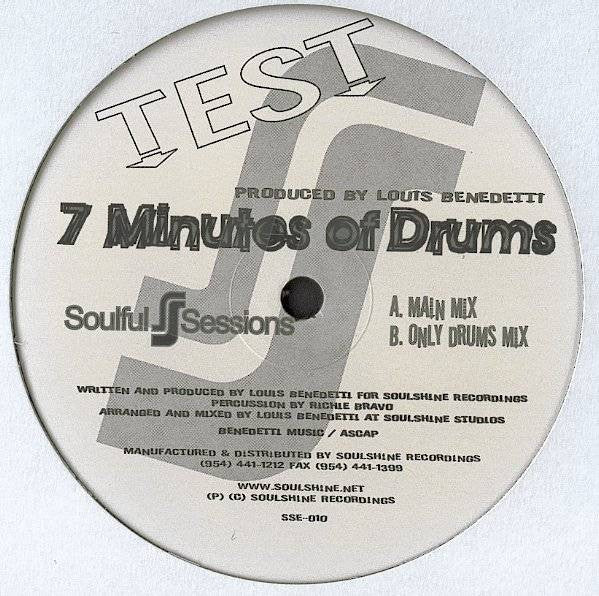 Louis Benedetti - 7 Minutes Of Drums Vinyl