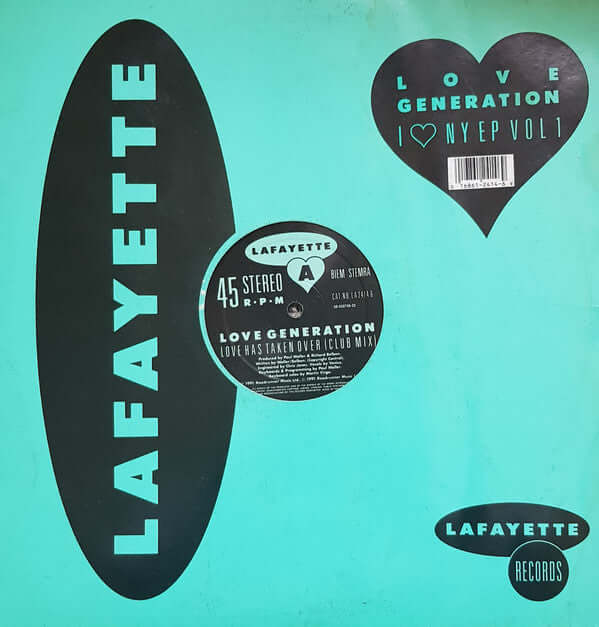 Love Generation - I Love NY EP Vol 1 Vinyl