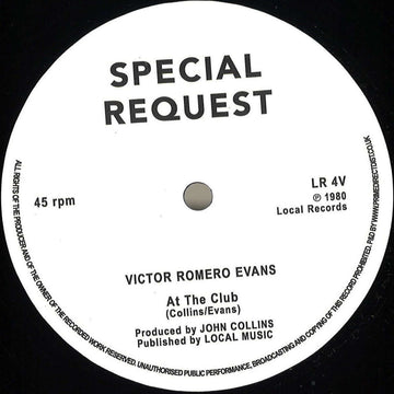 Victor Romero Evans / The Detonators - At The Club / Lift Off - Artists Victor Romero Evans, The Detonators Genre Reggae, Dub Release Date April 8, 2022 Cat No. LR4 Format 12