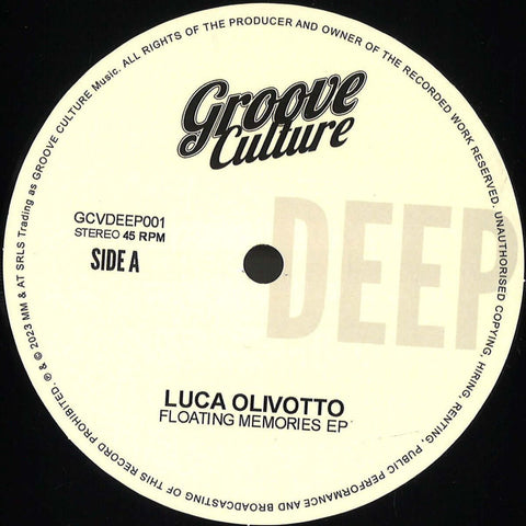 Luca Olivotto - Floating Memories EP Vinyl - Vinyl Record