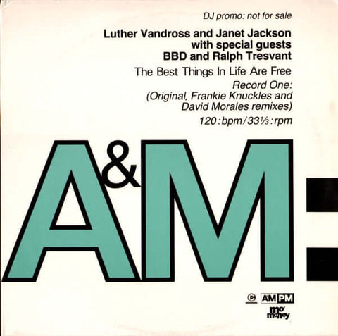 Luther Vandross & Janet Jackson With Special Guests Bell Biv Devoe & Ralph Tresvant - The Best Things In Life Are Free Vinyl - Vinyl Record
