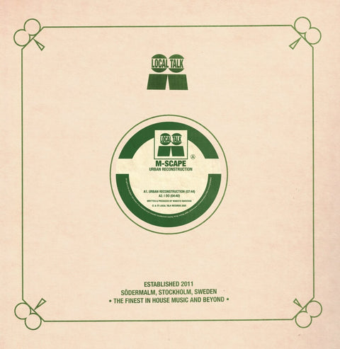 M - Scape - Urban Reconstruction EP Vinyl - Vinyl Record