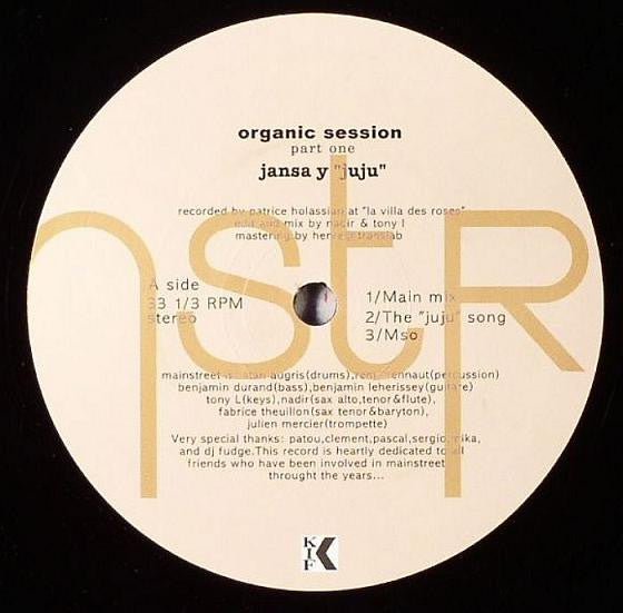 Mainstreet - The Organic Session Part One Vinyl
