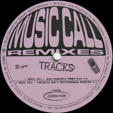Man/ipulate - Music Call Remixes Vinyl - Vinyl Record