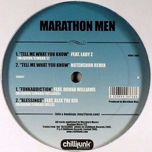 Marathon Men - Tell Me What You Know Vinyl