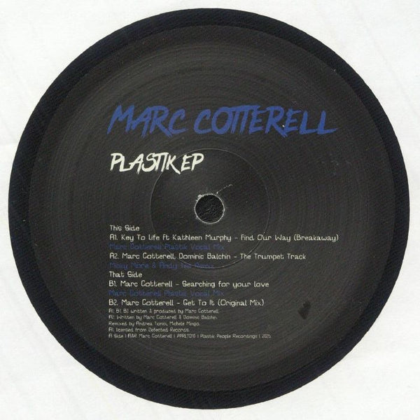 Marc Cotterell - Plastik EP (feat Micky More & Andy Tee remix) Vinyl